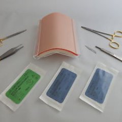 Our large suture pad (17 cm x 13 cm) is a great suture practice tool and can be used for extra practice, study or teaching.