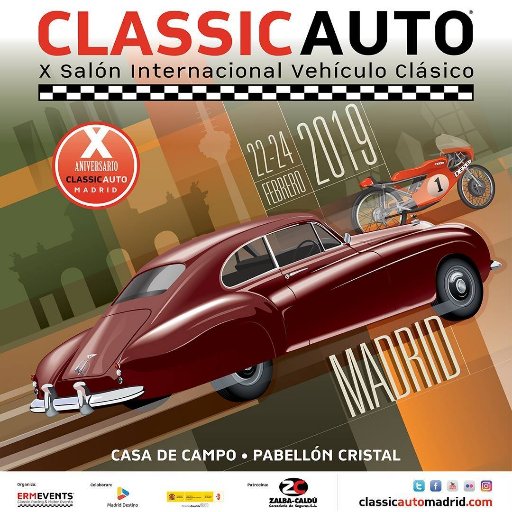 ClassicAuto Madrid 2019 es la próxima edición del Salón Internacional del vehículo Clásico de Madrid que será celebrado del 22 al 24 de Febrero de 2019
