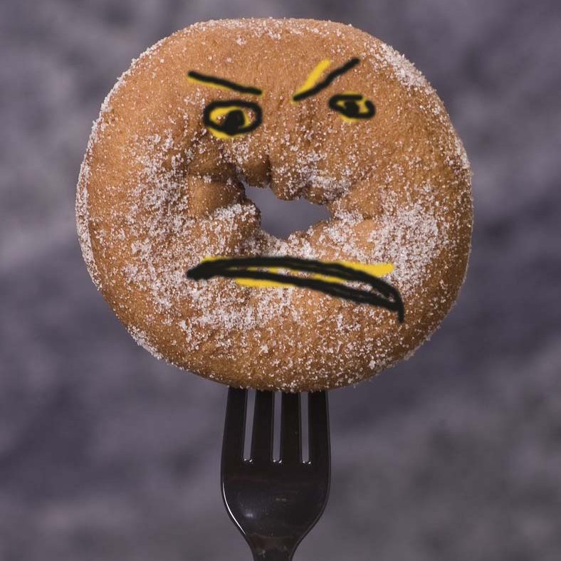 The angry donut
