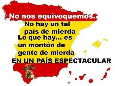 Me gusta España y cada uno de sus rincones.Todos juntos hacemos una nación preciosa y enriquecedora