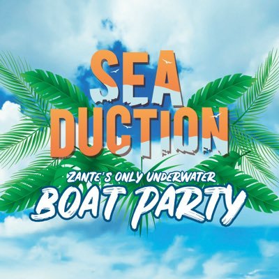 Zante's Only Underwater Boat Party party on top and under the sea