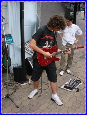 Um grande viciado em música.