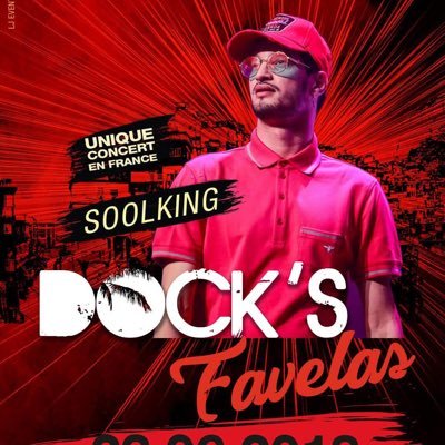 Unique concert de SOOLKING en France le 23 juin 2018 achetez vos places sur ⬇️