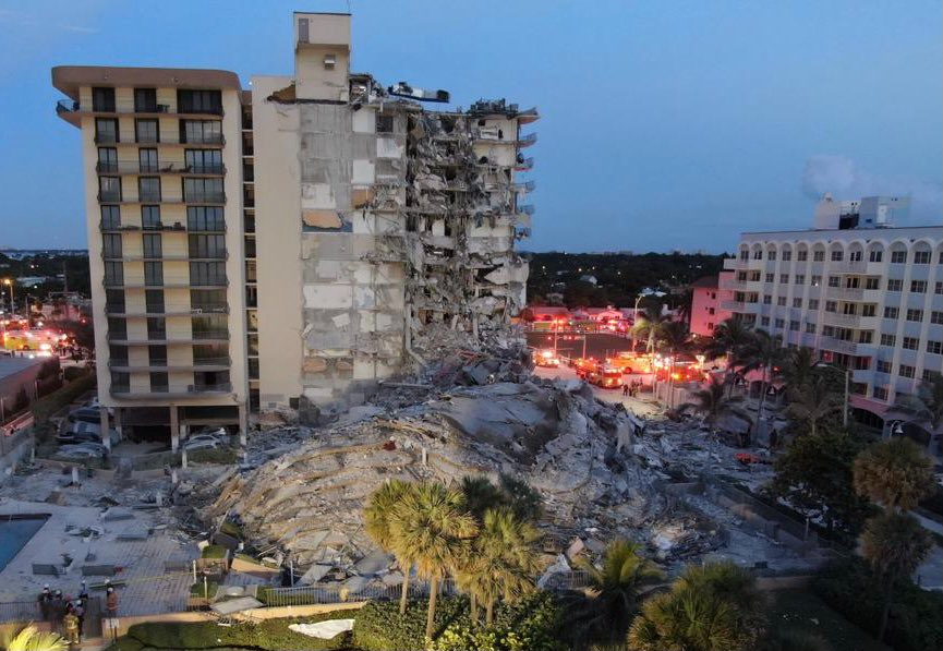 Surfside, Florida, Mayor Charles Burkett confirmed that one person has died after a 12-story residential building partially collapsed in the South Flo