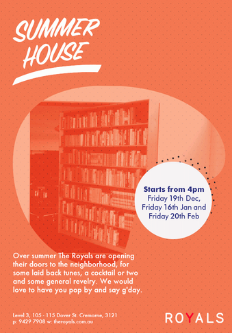 We're opening up The Royals to our friends on a few Fridays over Summer. Keen? http://t.co/HY6cr70C9<a href="/tag/smallbusiness"class="tags"><span>#smallbusiness</span></a><a href="/tag/smalheroes"class="tags"><span>#smalheroes</span></a>