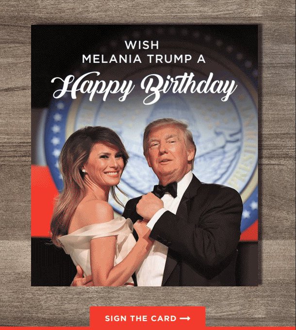 Melania Trump's Birthday Celebration | HappyBday.to