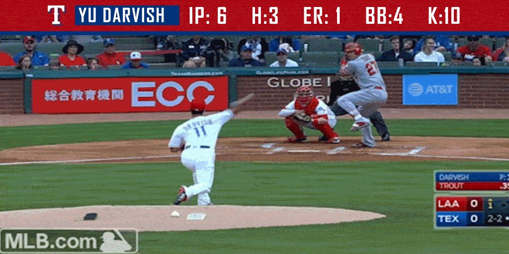 With 10 strikeouts tonight, @faridyu now has 30 career 10+ strikeout games. #DarvishDay https://t.co/iiE2sRsnt8