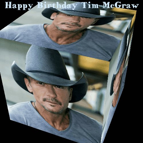 Happy Fiftieth Birthday, Tim McGraw and all the best for the next fifty YEARS 