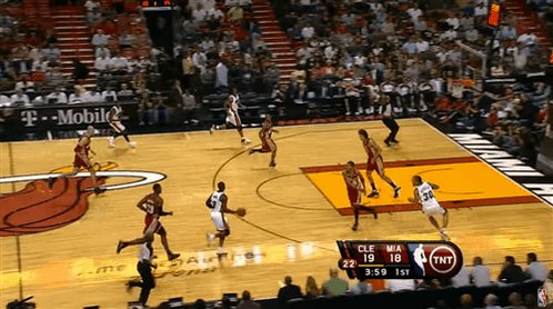 Happy birthday, Dwyane Wade! Dunk + Step-over... filthy. 