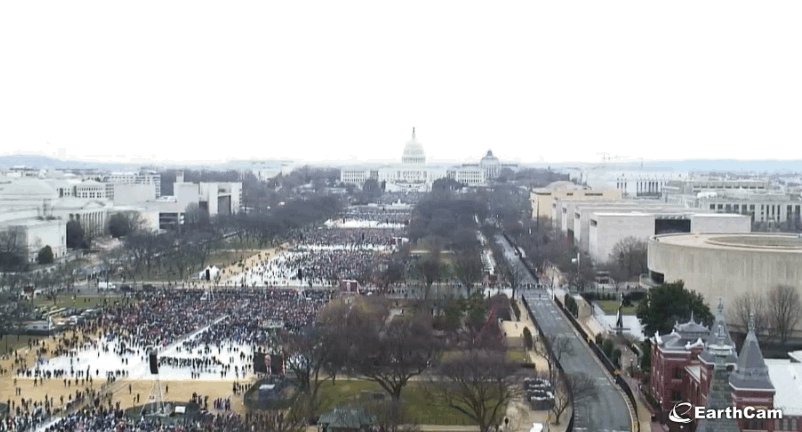 trumps inauguration crowd sean spicers claims versus the evidence crowd size trump inauguration
