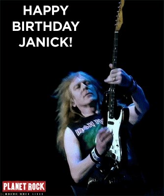 Happy birthday to guitar maestro, Janick Gers!
 