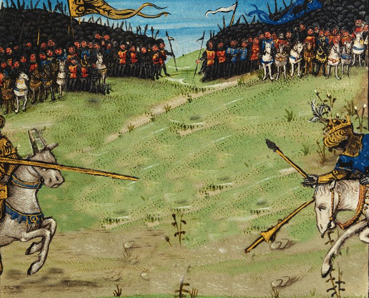 Happy Birthday Terry Jones! - A mashup of \Battles of Alexander the Great\ manuscript. 