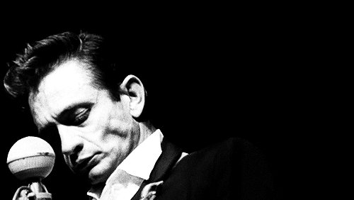 \"Until things are brighter, I\m the man in black.\" Happy birthday, Johnny Cash! (February 26, 1932) 