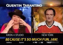 Happy Birthday to the one and only Quentin Tarantino. Do you think Jan will be sending him well wishes? 