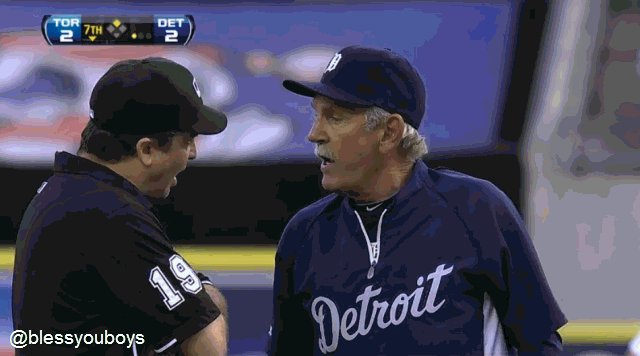 Happy Birthday Jerry Sloan, there isn\t a good GIF of you so here\s Jim Leyland swearing at an ump in your honor. 