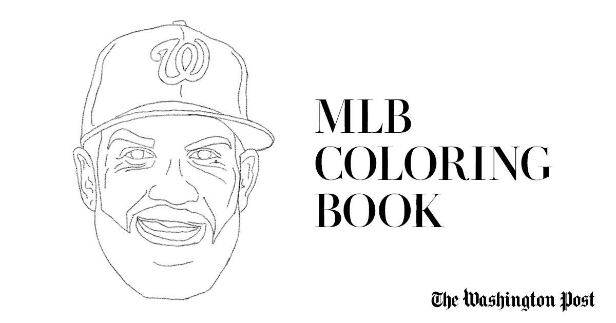 The Washington Post on X: We made an MLB coloring book with each