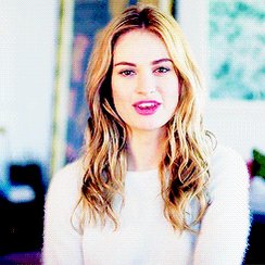 Also happy birthday to the lovely Lily James!  