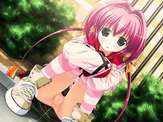 Anime girl piss
