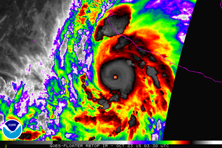 Patricia Strongest Tropical Cyclone Ever Recorded in W. Hemisphere. Max 