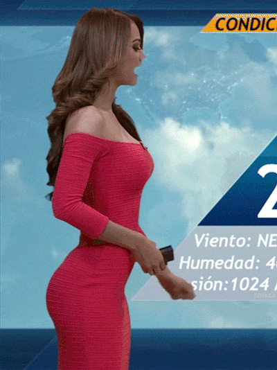 Weather girl in mexico