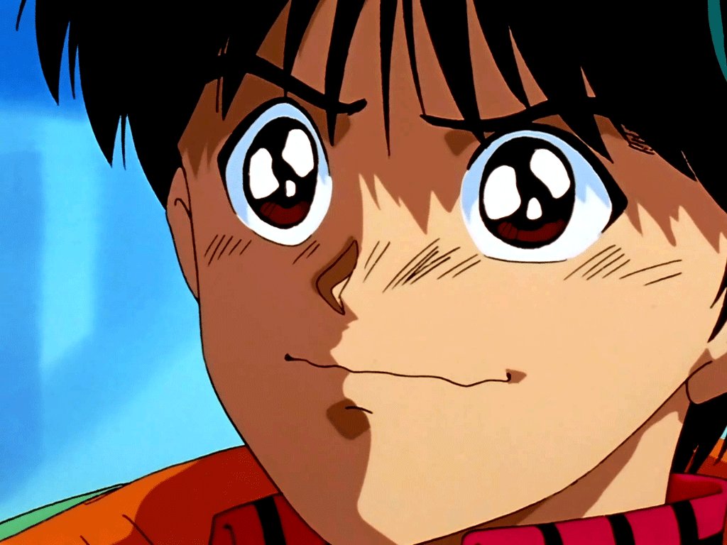Anime wink face