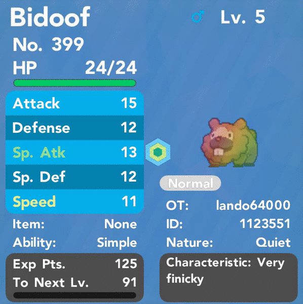 Catching Rainbow bidoof Pokemon Brick Bronze - Free stories