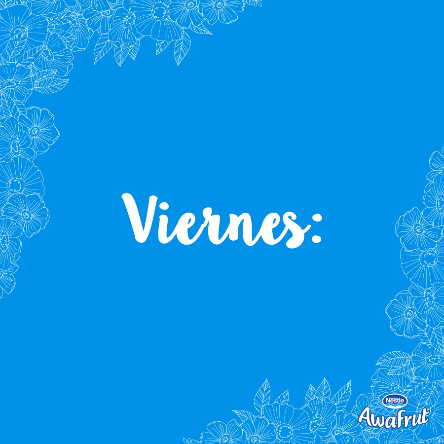 El día más esperado está entre nosotras. Imposible olvidarse que hoy es viernes!! #AmoLosViernes. https://t.co/6mHhKR9av6