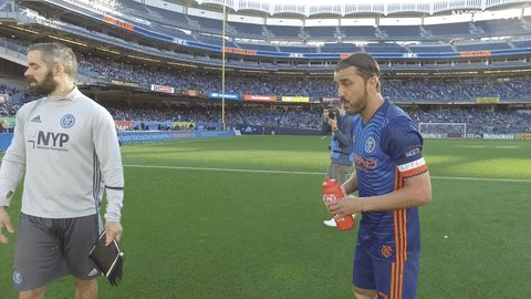 💦 @Guaje7Villa and @KitManNYCFC, a tradition unlike any other https://t.co/Oy3uEYZhli