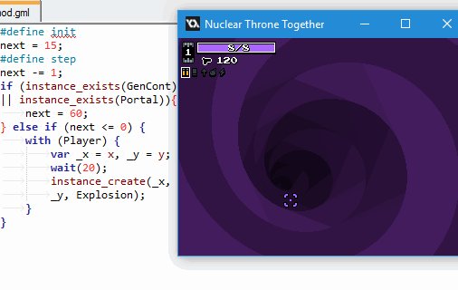 Vadim Today I Finished Functionality For Setting Up Custom Enemies In Nuclear Throne Together Spawn Instances Link Scripts Gamemaker Gamedev T Co Vloxf3tjt0 Twitter