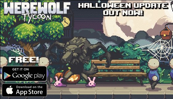 joe williamson on twitter werewolf tycoon huge halloween update released gamedev pixelart