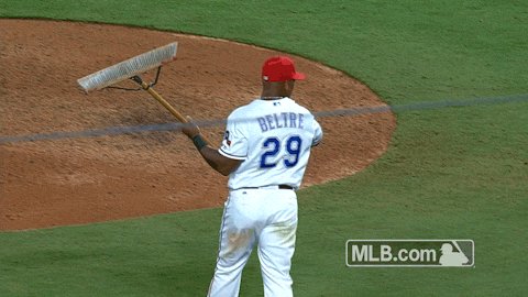 #RangersThankful for Adrian's groundskeeper debut. 🙏😂 https://t.co/aEEdhGTx48