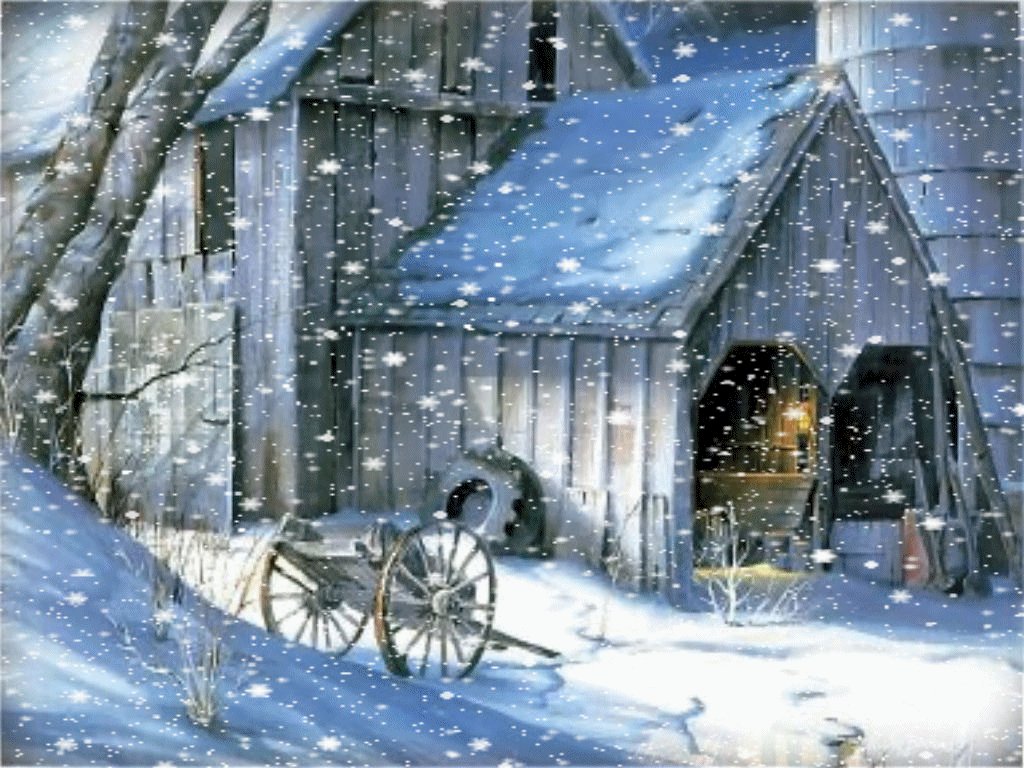 Картинки зимы гиф