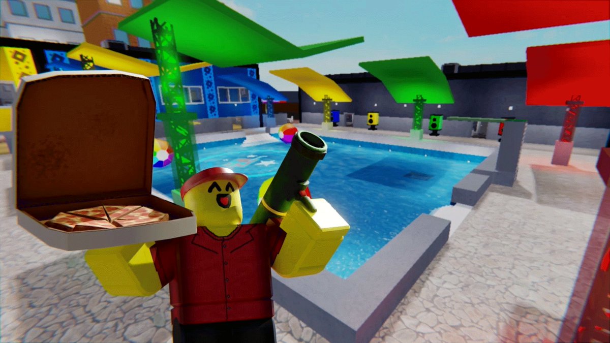 Roblox Pizza Guy Arsenal Skin - girl agents there is a boy xd roblox