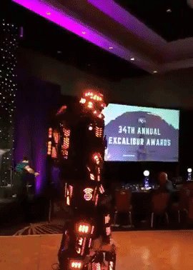 Us after #PressPlay, Professor Tinsley and our student scholarship winners were recognized at the @PRSAHouston Excalibur Awards last night (🔗http://bit.ly/2Lpt5Ep ):