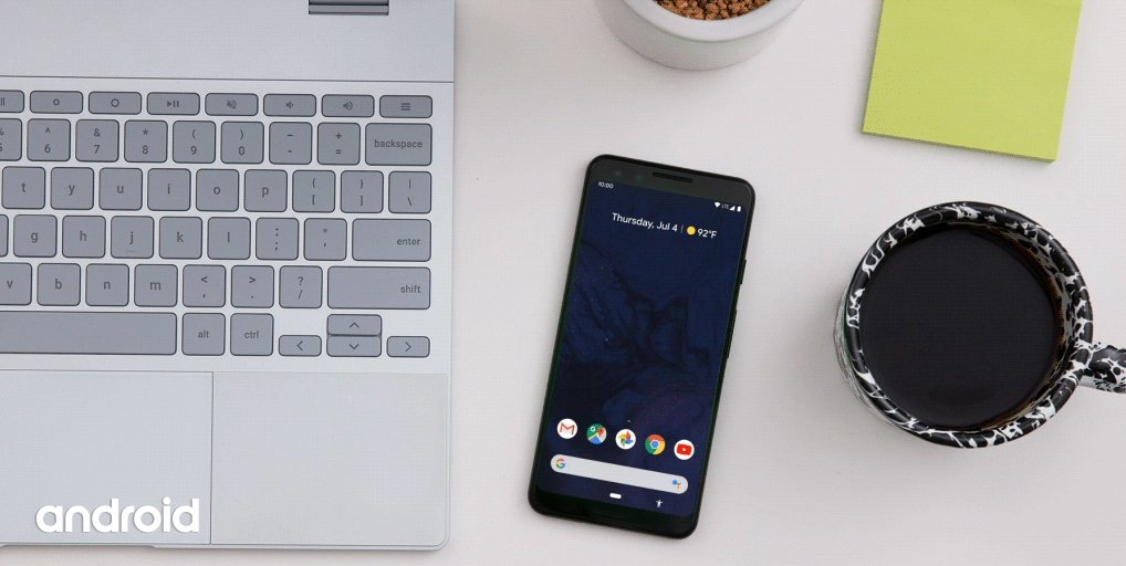 Happy 🔋, happy ❤️. On #AndroidQ when you turn on Battery Saver, Dark Theme turns on too so you can go further on a charge.