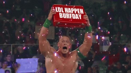 Happy birthday, fat cunt! 