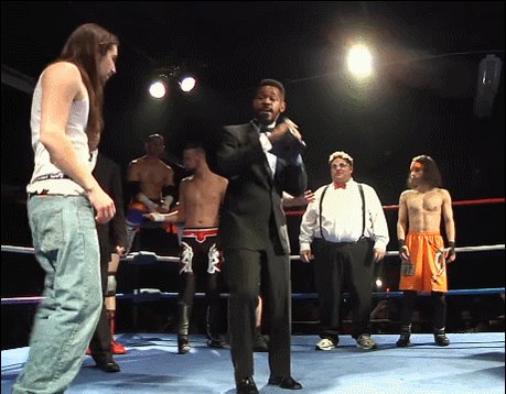 ANYTHING can happen! @NYWCWRESTLING ‘s annual #PsychoCircus! Even ‘yours truly’...(not @YTAlexReynolds) can get all up in the mixxx! Just ask @J_REDD_ about how WILD the #JokersWildBattleRoyal can get! #NYWC #psychocircusXVII #SonOfKamala #WithTheiPad #FlashbackFriday #nXt #wwe
