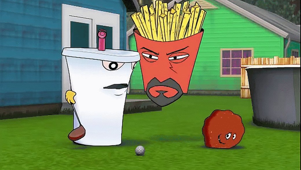 “Aqua Teen Hunger Force Zombie Ninja Pro-Am is a weird golf game: https://t...