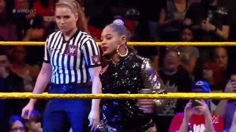 .@BiancaBelairWWE is bringing style and confidence to the ring tonight. #WWENXT