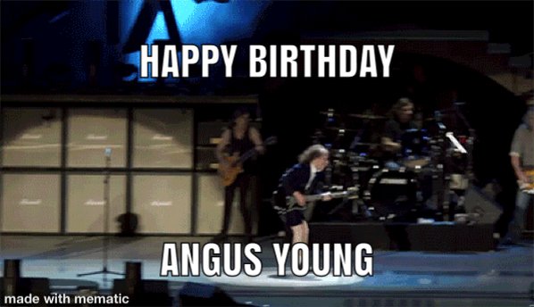 Happy birthday Angus Young , duck walking and still rockin 