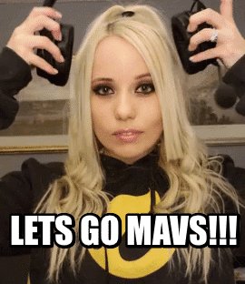 LETS GO MAVS!!! #mavs #mffl