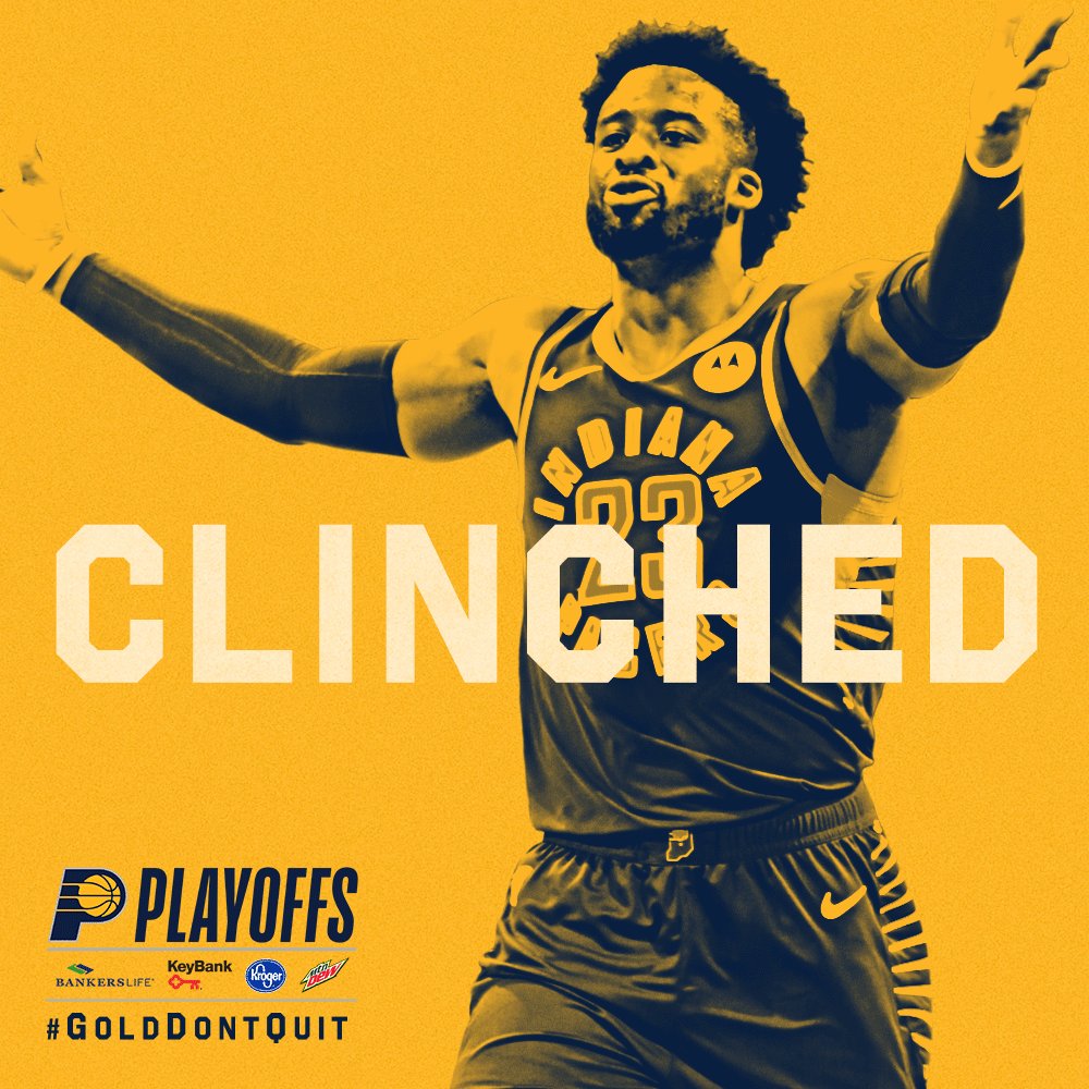 Our ticket is punched for the postseason.
#GoldDontQuit