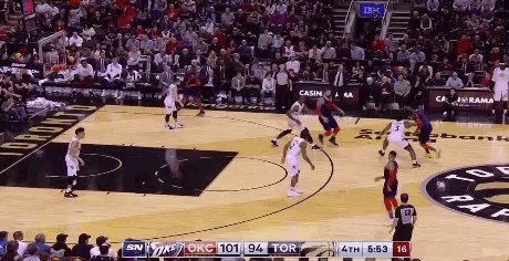 So when I saw that the Thunder had 30 assists, I just assumed "Oh, well of course, they shot well." But idk... This possession, man...