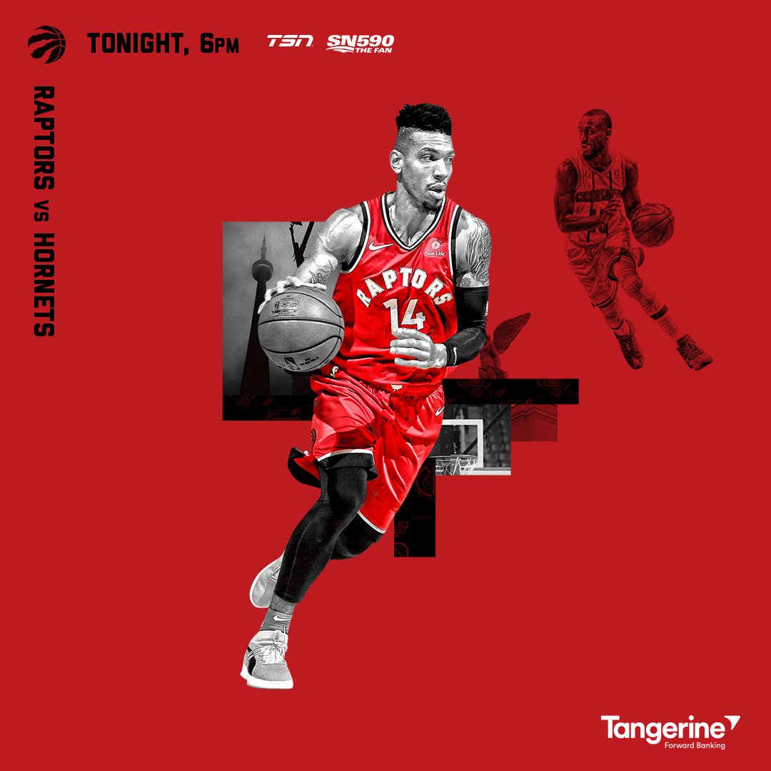 It’s @TangerineHoops Raptors Game Day!
Homestand continues today vs the Hornets. #WeTheNorth
Preview » https://rpt.rs/2HMjGoG