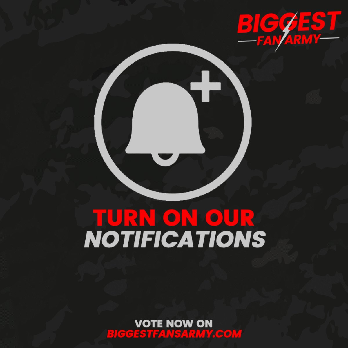 The 2019 #BiggestFansArmy is here! TURN ON OUR NOTIFICATIONS for updates of votes.
⭐️ RT & Vote now on http://BiggestFansArmy.com