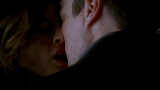 In the spur of the moment, Castle kisses Beckett passionately so as not to ...