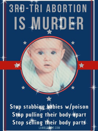 ⚠️ Abortionists need to resign... and stop stabbing unborn babies in the womb.
❤️🌟💙
Distraught mothers need emergency counseling.
#ProLife