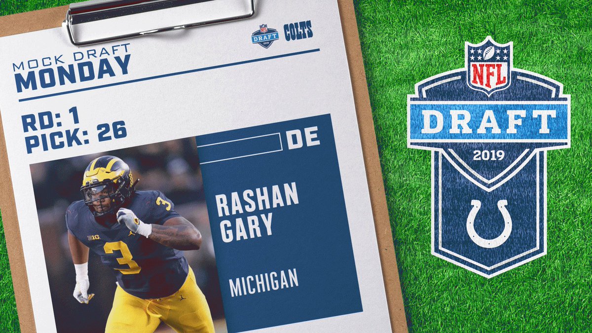 Indianapolis Colts (@Colts) on Twitter photo 2019-04-15 17:55:56 10. More. Days. Who will be selected 26th overall? #MockDraftMonday ➡️ indcolts.co/TTQyuv 10. More. Days. Who will be selected 26th overall? #MockDraftMonday ➡️ indcolts.co/TTQyuv