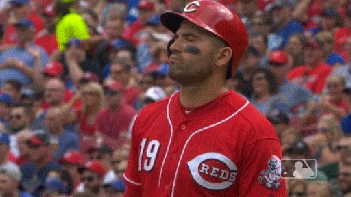 MLB Stats on X: Joey Votto just popped out to 1B for the 1st time in his  career … In his 6,828th plate appearance. 😱  / X