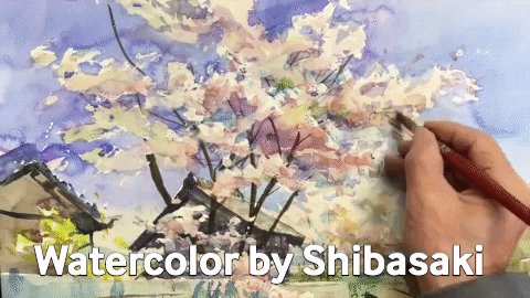 Watercolor by Shibasaki🎨柴崎春通 على X: 